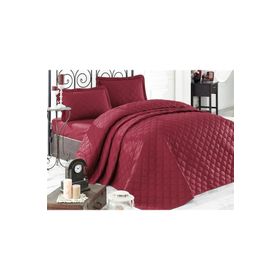 Clasy Rabel Bordo Ranforce Tek Kişilik Yatak Örtüsü