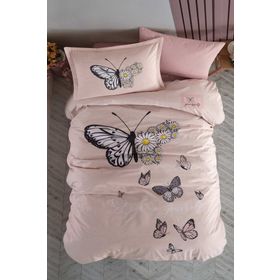 Clasy Ranforce 160x220 cm Daisy Love Somon Tek Kişilik Nevresim Takımı
