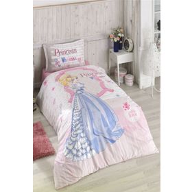 Clasy Ranforce 160x220 cm Vanessa Pembe Tek Kişilik Nevresim Takımı