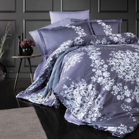 Clasy Ranforce 200x220 cm Melrose Gri Çift Kişilik Nevresim Takımı
