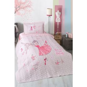 Clasy Romantic Girl Tek Kişilik Yatak Örtüsü Takımı