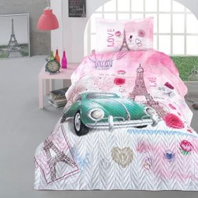 Clasy Romantic V1 Tek Kişilik Yatak Örtüsü