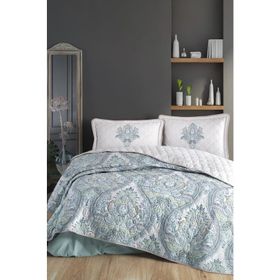 Clasy Ruma V1 Mint 240x220 cm Ranforce Çift Kişilik Nevresim Takımı