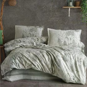 Clasy Tuva V1 Yeşil Ranforce Tek Kişilik 160x220 cm Nevresim Takımı