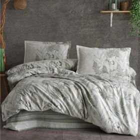 Clasy Tuva V1 Yeşil Ranforce Tek Kişilik 160x220 cm Nevresim Takımı