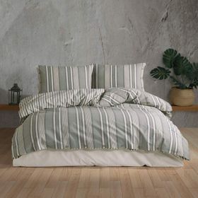 Clasy V1 Dokya Butik Native Serisi Yeşil Çift Kişilik Nevresim Takımı