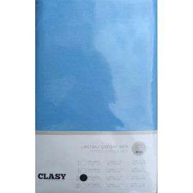 Clasy V16 Lastikli Mavi Çift Kişilik Çarşaf Seti