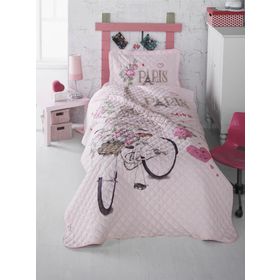 Clasy Valetta Home Ranforce Tek Kişilik Yatak Örtüsü Takımı Paris Love