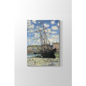 Claude Monet - Boat Lying At Low Tide Tablosu