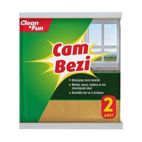 Clean & Fun 2'li 30x40 cm Cam Bezi