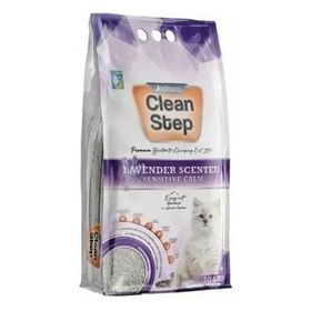 Clean Step 10 L Aktif Karbonlu Lavanta Kokulu İnce Taneli Topaklanan Bentonit Kedi Kumu