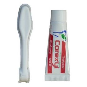 Clean Stoff 10'lu Otel Tipi Macun ve Diş Fırçası