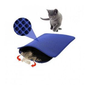 CleanStep Lacivert 60 x 45 cm Elekli Kedi Tuvalet Önü Paspası