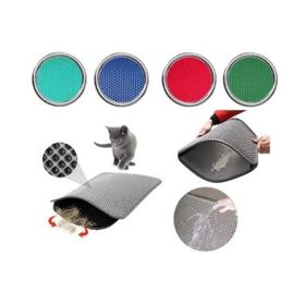 CleanStep Lacivert 60 x 45 cm Elekli Kedi Tuvalet Önü Paspası