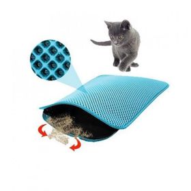CleanStep Turkuaz 60 x 45 cm Elekli Kedi Tuvalet Önü Paspası