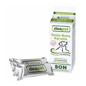 Cleapet Evcil Hayvan Antibakteriyel 30x40 cm 2'li Köpek Temizlik Mendili