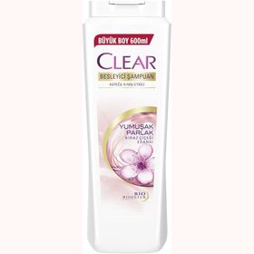 Clear Besleyici Yumuşak Ve Parlak Saçlar İçin Kepeğe Karşı Etkili 600 ml Şampuan