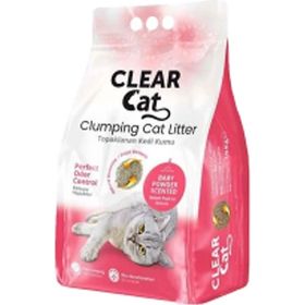 Clear Cat 10 lt Kokusuz İnce Taneli Topaklaşan Kedi Kumu