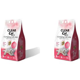 Clear Cat 2x10 lt İnce Pudralı Topaklanan Bentonit Kedi Kumu