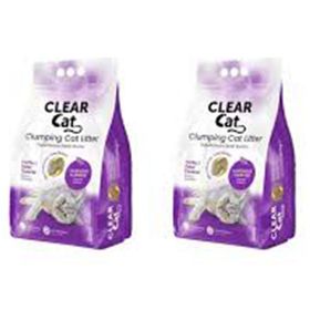 Clear Cat 2x10 lt Lavanta Kokulu İnce Taneli Topaklaşan Kedi Kumu