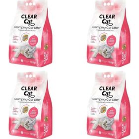 Clear Cat 4x10 L İnce Pudralı Topaklanan Bentonit Kedi Kumu