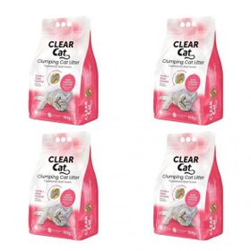 Clear Cat 4x10 L İnce Pudralı Topaklanan Bentonit Kedi Kumu