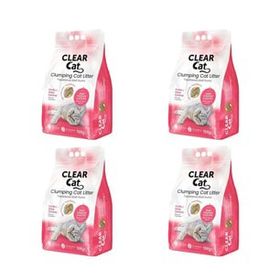 Clear Cat 4x10 L İnce Pudralı Topaklanan Bentonit Kedi Kumu