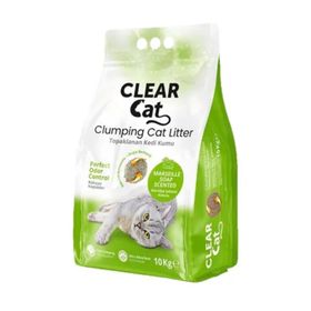 Clear Cat İnce 10 kg Sabunlu Topak Bentonit Kedi Kumu