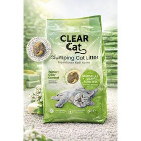 Clear Cat Marsilya Sabunu Kokulu 5 kg Kedi Kumu