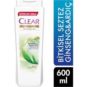 Clear Kepeğe Karşı Etkili Besleyici Bitkisel Sentez 600 ml Şampuan