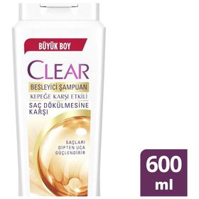 Clear Kepeğe Karşı Etkili Besleyici Bitkisel Sentez 600 ml Şampuan