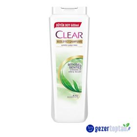 Clear Kepeğe Karşı Etkili Besleyici Bitkisel Sentez 600 ml Şampuan