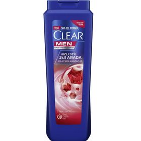 Clear Kepeğe Karşı Etkili Hızlı Stil 2'si 1 Arada 2x485 ml Şampuan