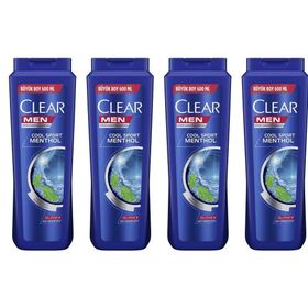 Clear Men 4x600ml Cool Sport Menthol Kepeğe Karşı Etkili Şampuan