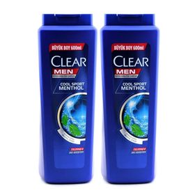 Clear Men 600 ml 2 Adet Cool Sport Menthol Şampuan