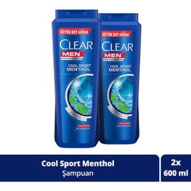 Clear Men Cool Sport Menthol 2x600 ml Şampuan