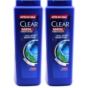 Clear Men Cool Sport Menthol 2x600 ml Şampuan