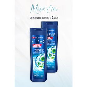 Clear Men Ferahlatıcı Mentol Etkisi 2x350 ml Şampuan