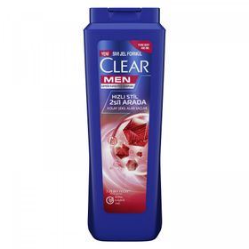 Clear Men Hızlı Stil 2'si 1 Arada 485 ml Kepeğe Karşı Etkili Şampuan
