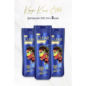 Clear Men Kepeğe Karşı Etkili 3x325 ml Legend By Cr7 Cristiano Ronaldo Şampuan