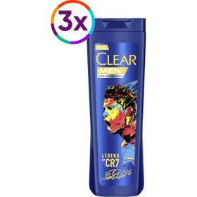 Clear Men Kepeğe Karşı Etkili Şampuan 3x325 ml Legend By Cr7 Cristiano Ronaldo Şampuan