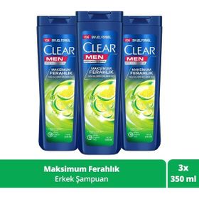 Clear Men Maksimum Ferahlık 3x350 ml Şampuan