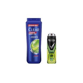 Clear Men Maksimum Ferahlık Şampuan + Rexona Limon Ferahlığı Deodorant