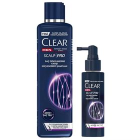 Clear Men Scalp Pro 300 ml Güçlendirici Şampuan +Saç Dökülmesine Karşı 70 ml Güçlendirici Serum
