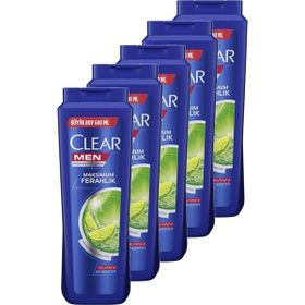 Clear Men Yağlı Saç Derisi İçin Maksimum Ferahlık 5x600 ml Şampuan