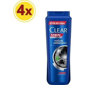 Clear Men Yoğun Arındırıcı 4x600 ml Şampuan