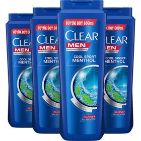 Clear Men Yoğun Arındırıcı 4x600 ml Şampuan