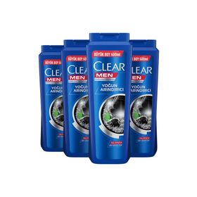 Clear Men Yoğun Arındırıcı 4x600 ml Şampuan