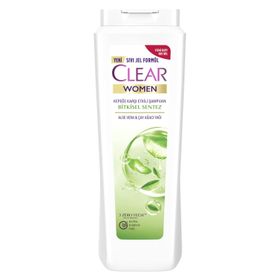 Clear Women Kepeğe Karşı Etkili 485 ml Bitkisel Sentez Aloe Vera ve Çay Ağacı Yağlı Şampuan