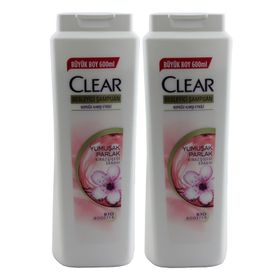 Clear Yumuşak ve Parlak Kiraz Çiçeği Kadın 2x600 ml Şampuan